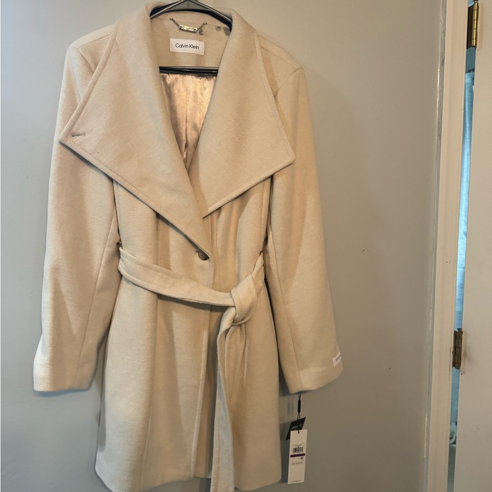 New Calvin Klein wool blend coat